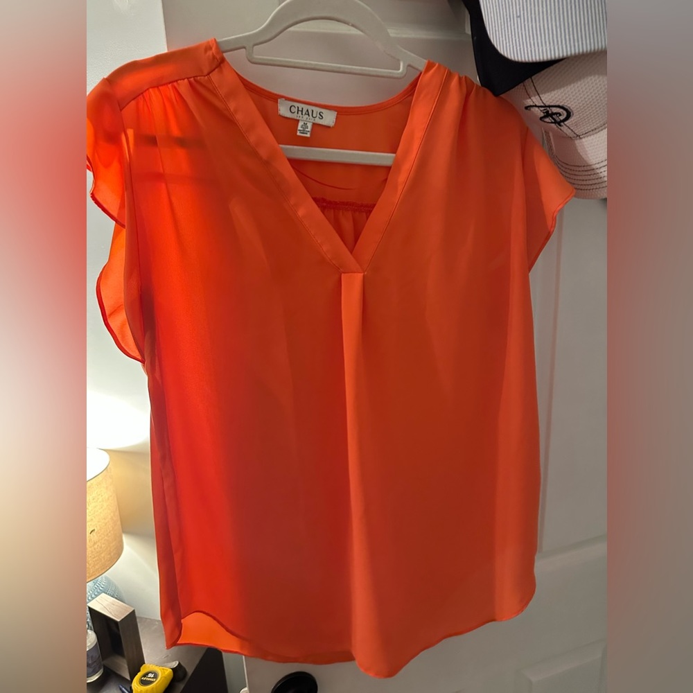 Orange blouse